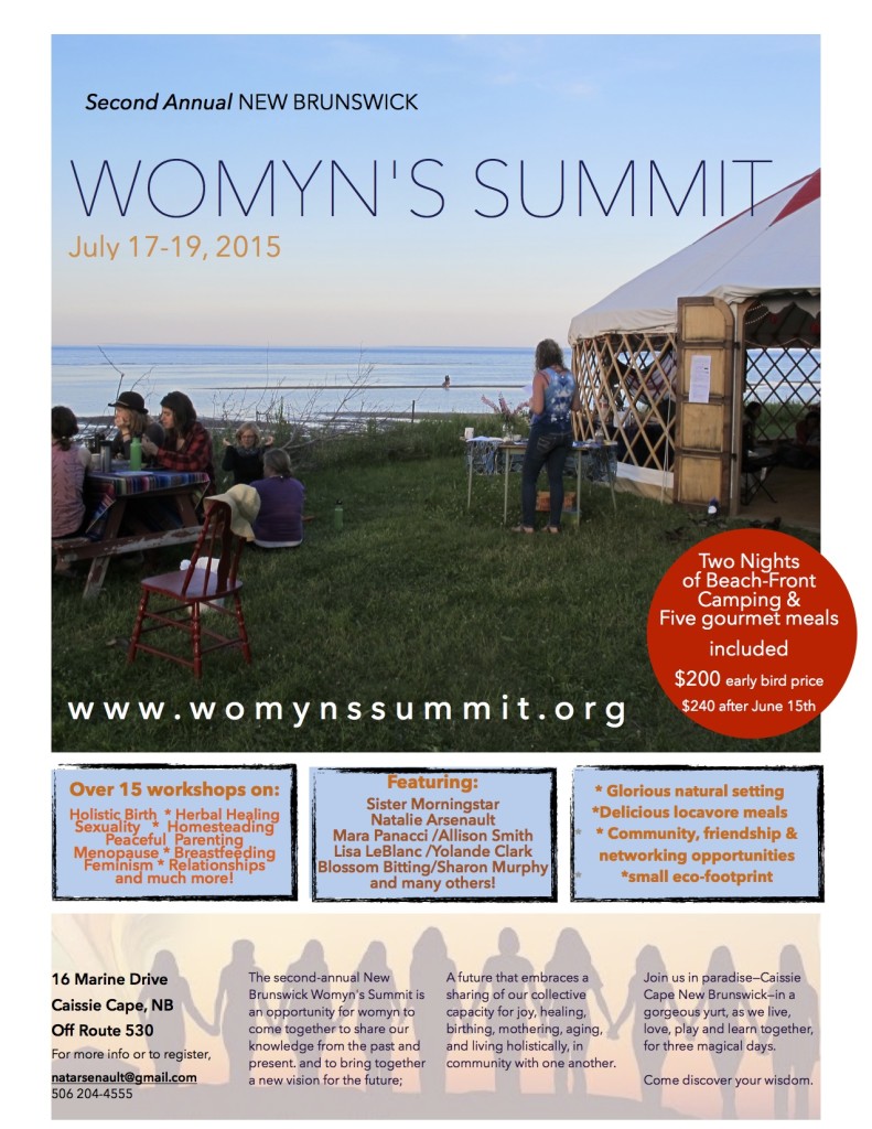 NB womyn's summit poster PHOTO